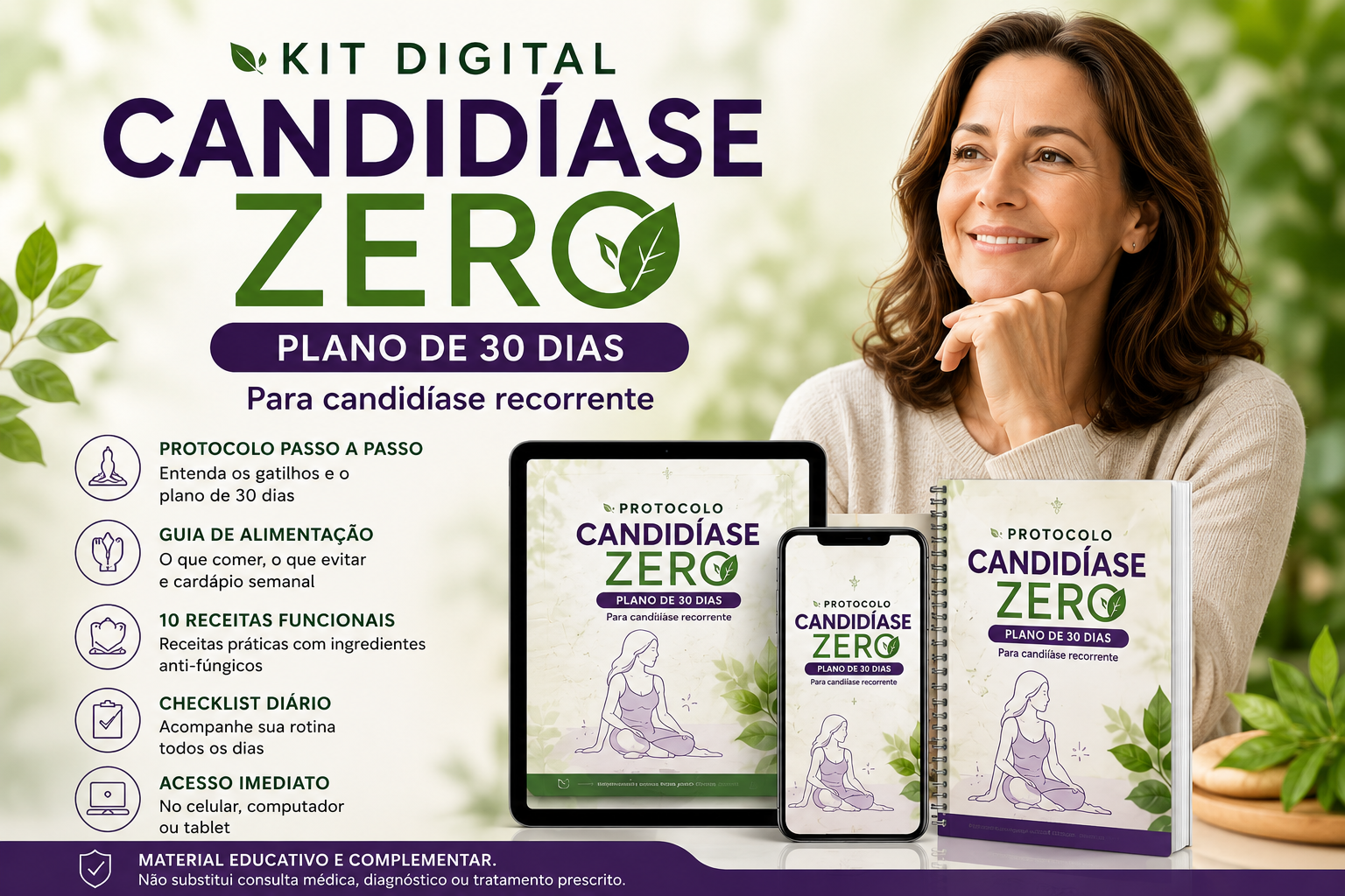 Kit Digital Candidíase Zero